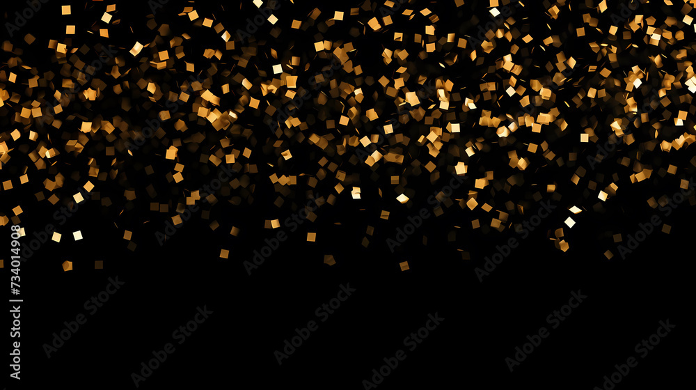 Award ceremony background, golden glitter light effect decoration and bokeh