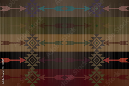 geometric shapes fabric design vector Mix and match Thai patterns. Seamless, carpeted floors, tapei, shawls, towels, textiles, yoga mats, neck scarves or patterned handkerchiefs