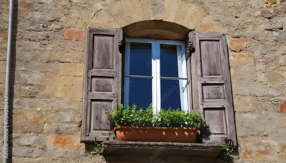 lovely tuscan window, Volterra, Italy