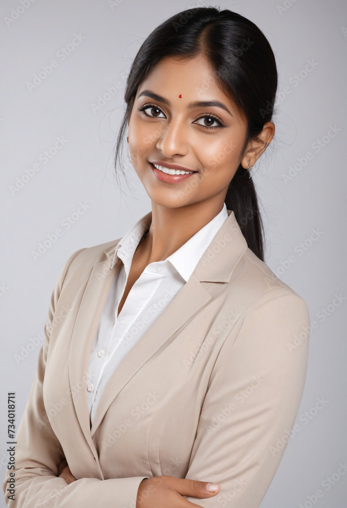 Confident Portrait of a Young Indian Businesswoman Confident Portrait of a Young Indian Businesswoman