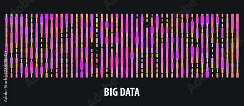 Big data visualization. DNA genomic test