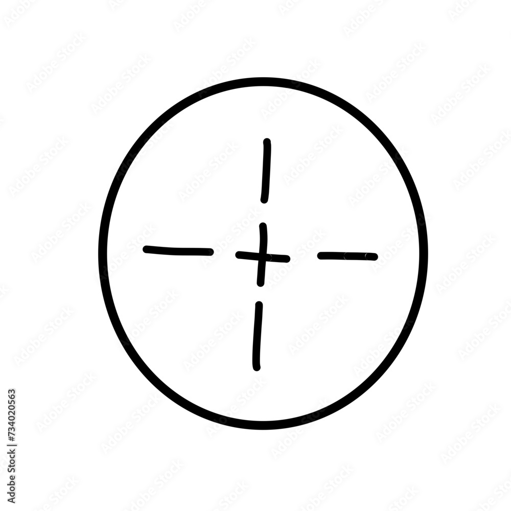 Hand drawn circle line sketch Hand drawn circle line sketch
