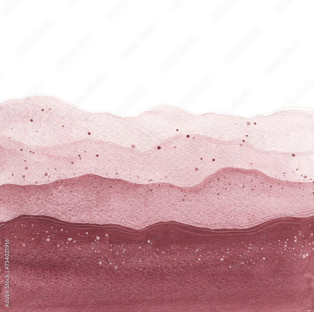 Watercolor background with waves and spots of paint. Watercolor background with waves and spots of paint.