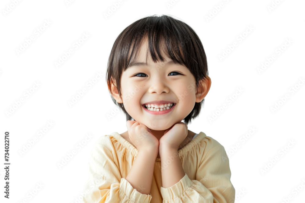 Studio portrait of a cute happy little girl with a beautiful smile isolated on transparent png background. Studio portrait of a cute happy little girl with a beautiful smile isolated on transparent png background.