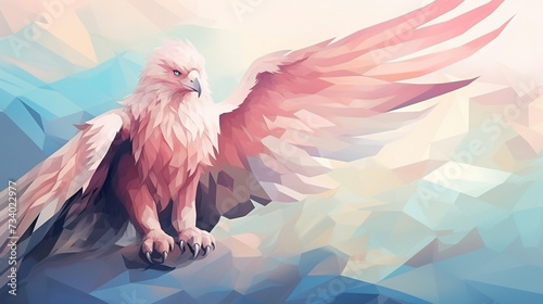 Gryphon or Griffin chimera animal abstract