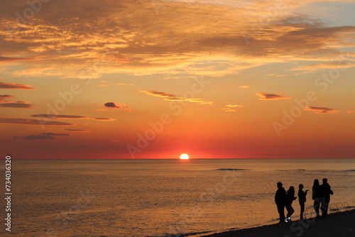 sunset at the beach