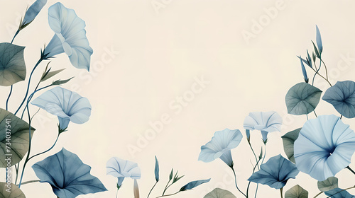 Clipart background of morning glory photo