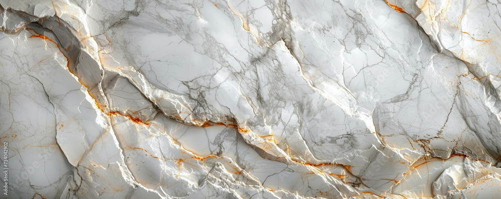 white panoramic background from marble stone texture for design