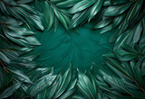 a tropical leaf background with space to write on it 