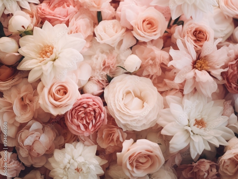 Bunch of pink and white flowers Bunch of pink and white flowers