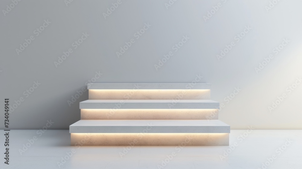 minimal luxury backdrop with Display stand for merchandise wide podium, studio lighting. minimal luxury backdrop with Display stand for merchandise wide podium, studio lighting.