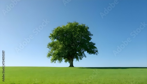 tree on green field
