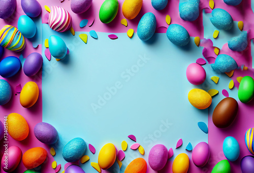 Colorful Easter Card Image