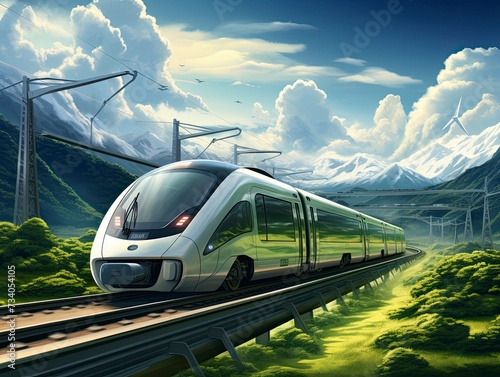 Green ways of travel such as driving an electric car, or opting for train travel over plane travel