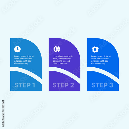 Stock vector illustration infographics for proposal ideas