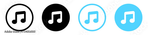 Music note icon symbol