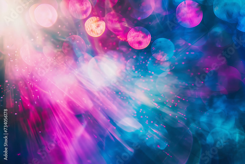 beautiful light and color explosions on abstract back © sdstudio