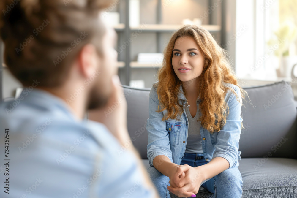 psychologist and patient in one session wellbeing concept, mental healthcare concept psychologist and patient in one session wellbeing concept, mental healthcare concept