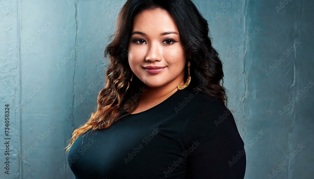 beautiful plump girl, plus size model 