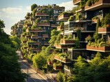 New energy-efficient buildings, green public spaces, or vertical forests that people interact with regularly