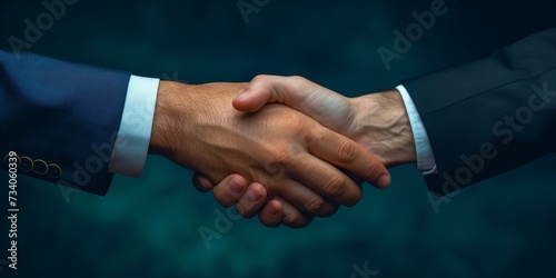 An Agreement Sealed Between Two Hands Digitally Representing Trust And Partnership. Concept Digital Partnership Agreement, Symbolic Handshake, Trust And Collaboration, Sealed Contract