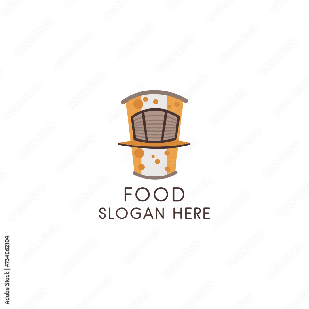 
Food logotypes set. Restaurant vintage design elements, logos, badges, labels, icons and objects