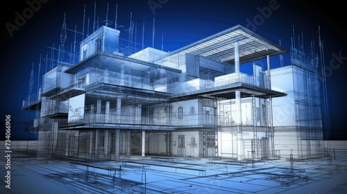 blueprint building schematic