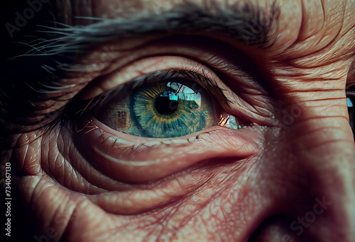 Eye condition: macular degeneration. Generative AI