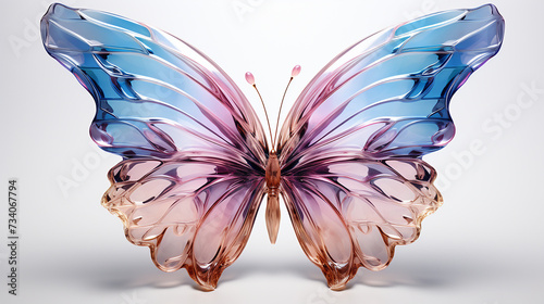 3d rendered photo of butterfly made with generative AI