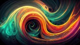 Colorful abstract swirls