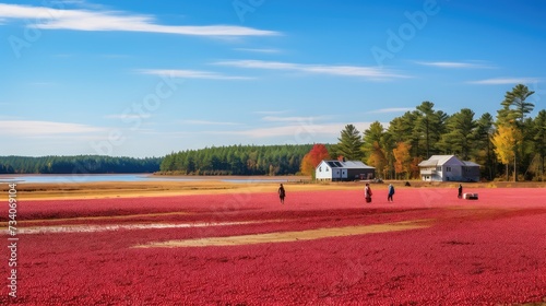 wetland cranberry farm photo