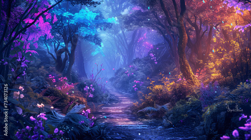 Mystical Woods background.