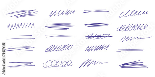 Pen drawn line vector. Hand drawn doodle marker stroke of graffiti texture grunge style.