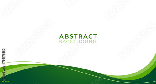 Abstract green background design. Template Vector Green colors. Concept of sustainable, environmental. Background with Wave, line abstract design.