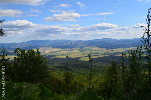 Panorama z Szczyrbskiego Plesa, lato, Słowacja