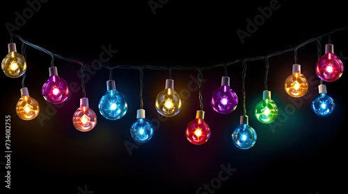 glowing holiday lights transparent