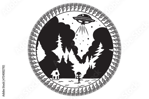 Alien, Space, Spaceship, Aliens, Outer Space, Cute Alien, Alien Sticker, Alien Shirt, Files for Cricut, Outer Space Set, Cute Alien Cartoon, UFO cut files, alien ship, UFO vector, alien 