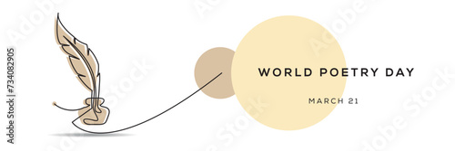 World Poetry Day, held on 21 March.