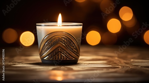 scent candle top photo