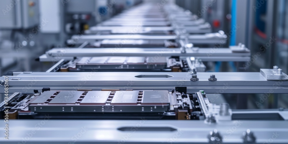 Fototapeta premium Mass Production Assembly line