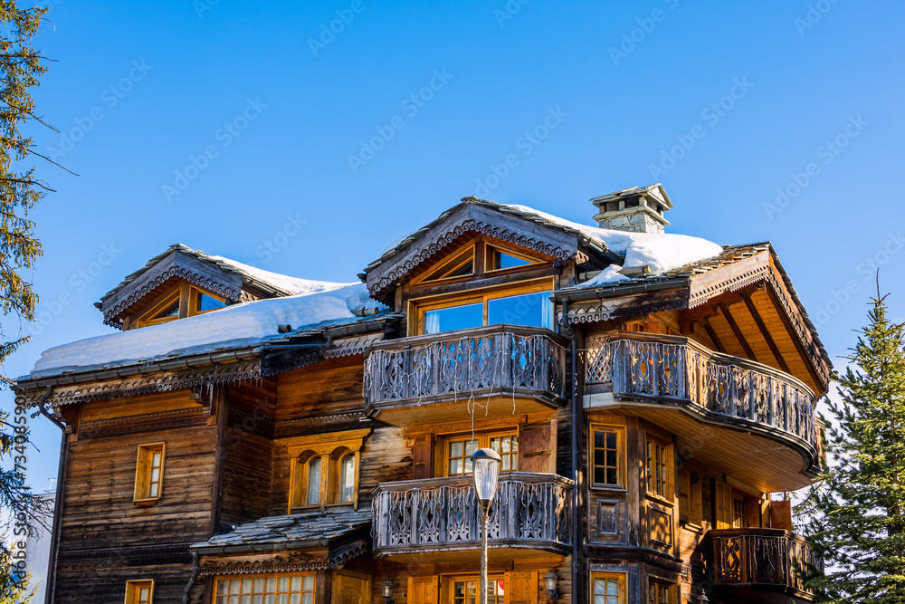 La station de Courchevel 1850 dans les Alpes