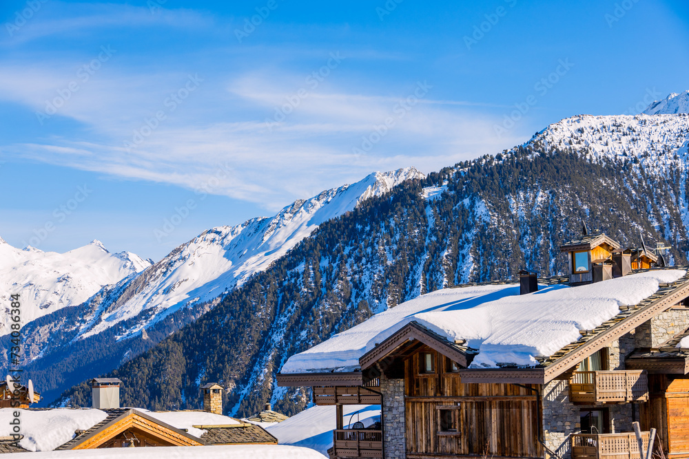 La station de Courchevel 1850 dans les Alpes