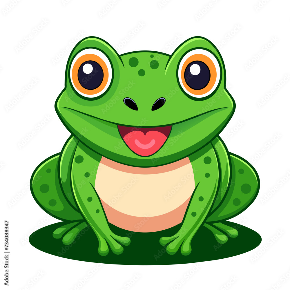 Charming Frog Illustration Delightful Artwork of the Adorable Amphibian Charming Frog Illustration Delightful Artwork of the Adorable Amphibian