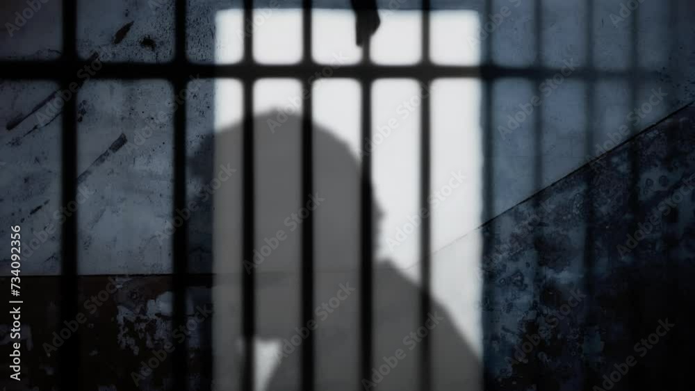 A despairing man, his face obscured by his hands, fleeing from problems, yet confined behind shadowed prison bars, his image projected onto a weathered wall.
A despairing man, his face obscured by his hands, fleeing from problems, yet confined behind shadowed prison bars, his image projected onto a weathered wall.
