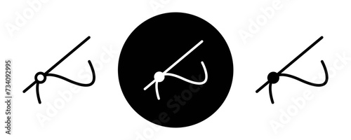 Tableau sur toile Tangent outline icon collection or set