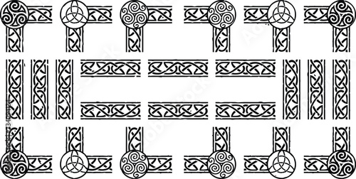 Seamless Celtic Knot Frame Borders