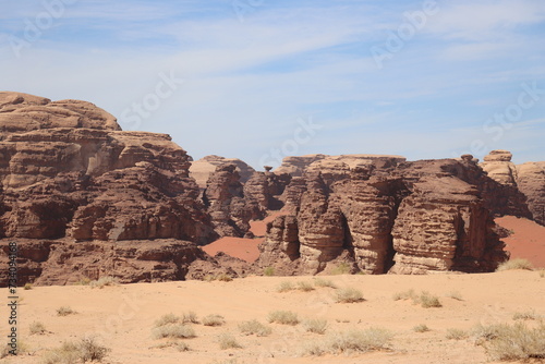 Amazing lime rock formation in Saudi desert - Tabuk region (Neom project area) photo