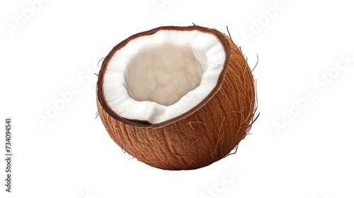 Fresh half coconut png