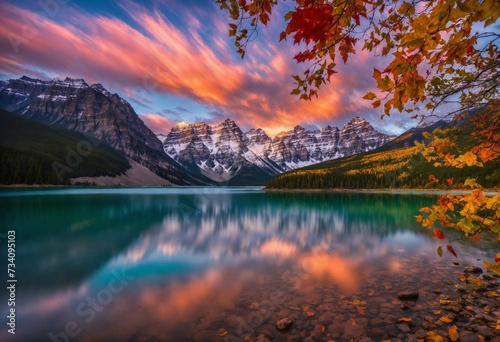 landscape, a mountain river