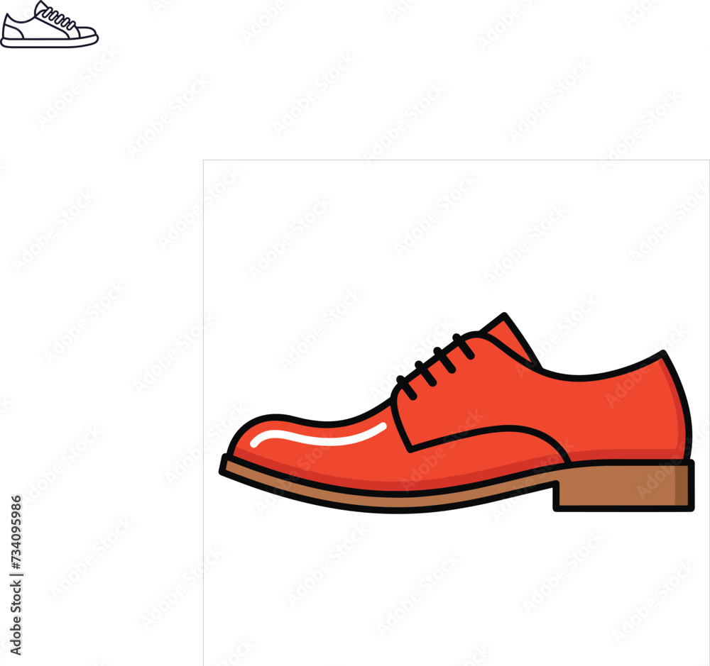 shoes flat icon outline in the style of simple vector shoes flat icon outline in the style of simple vector